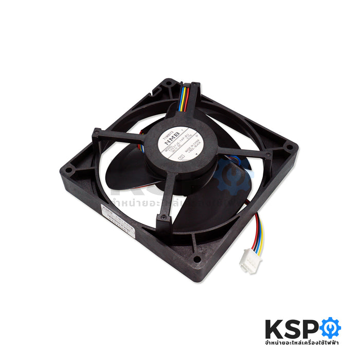 พัดลมตู้เย็น พัดลมระบายความร้อน HITACHI ฮิตาชิ รุ่น 12537JE-14P-BU DC 14V 0.17A ขนาด 5x5 อะไหล่ตู้เย็น