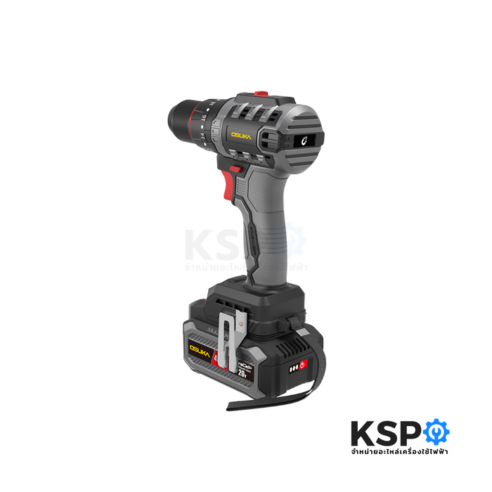 ชุดสว่าน+เครื่องจียร ไร้สายไร้แปรงถ่าน OSUKA รุ่น OCK151-M2 20V (แท้) เครื่องมือช่าง