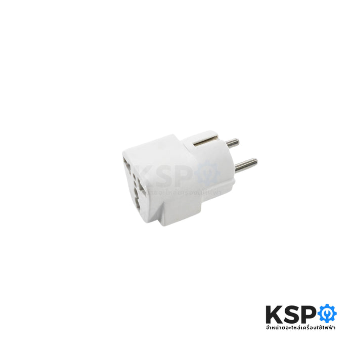 ปลั๊กแปลงขากลม 2ขา Europe TOSHINO โตชิโน รุ่น PS-18EU 10A 2000W สำหรับใช้ในเกาหลี,นอร์เวย์,เยอรมัน,ฝรั่งเศษ และ ประเทศแถบยุโรป อุปกรณ์ระบบไฟฟ้า