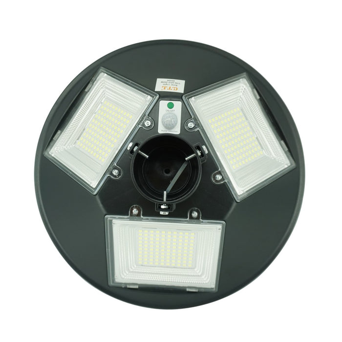 โคมไฟถนน โซล่าเซลล์ UFO Square Light CTL Solar Street Light รุ่น LED TYN-UF0-300W 3 ทิศทาง โซล่าเซลล์