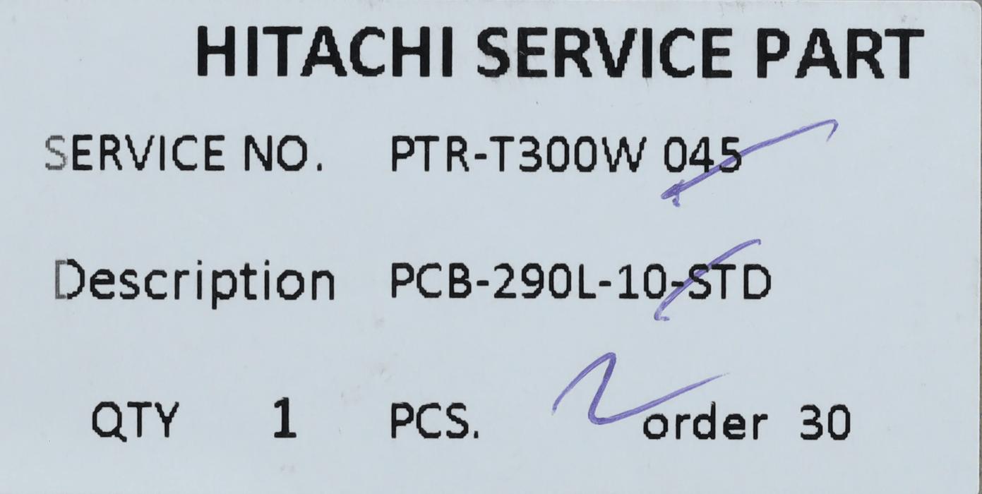 บอร์ดตู้เย็น แผงวงจรตู้เย็น HITACHI ฮิตาชิ 2 ประตู Part No. PTR-T300W*045 PCB-290L-10-STD รุ่น R-T300W / R-T270W อะไหล่ตู้เย็น